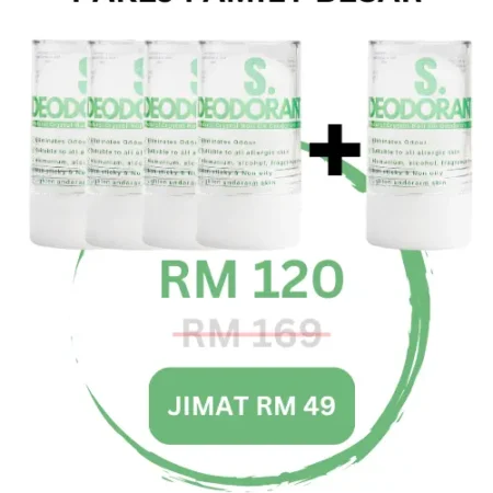 PAKEJ FAMILY BESAR 4 BOTOL + PERCUMA 1 BOTOL - PROMO